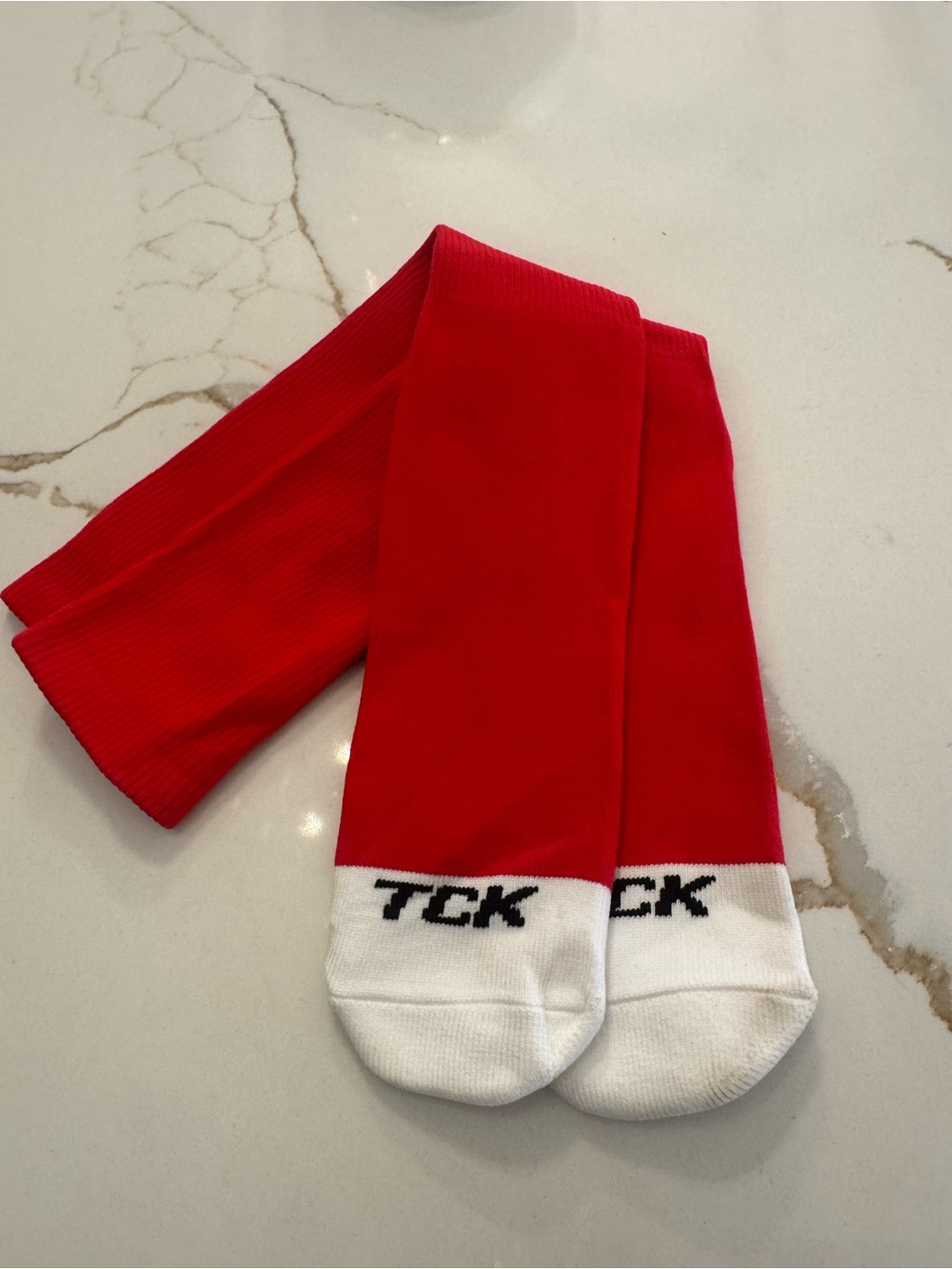 TCK Youth Kids Red Baseball Socks size M